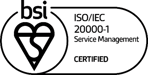 ISO 20000 Certification Badge