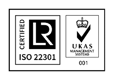 ISO 22301 Certification Badge
