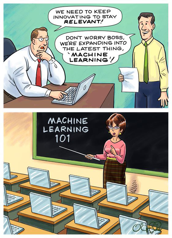 Machine learning cartoon: It's time to study up for the next wave of  innovation